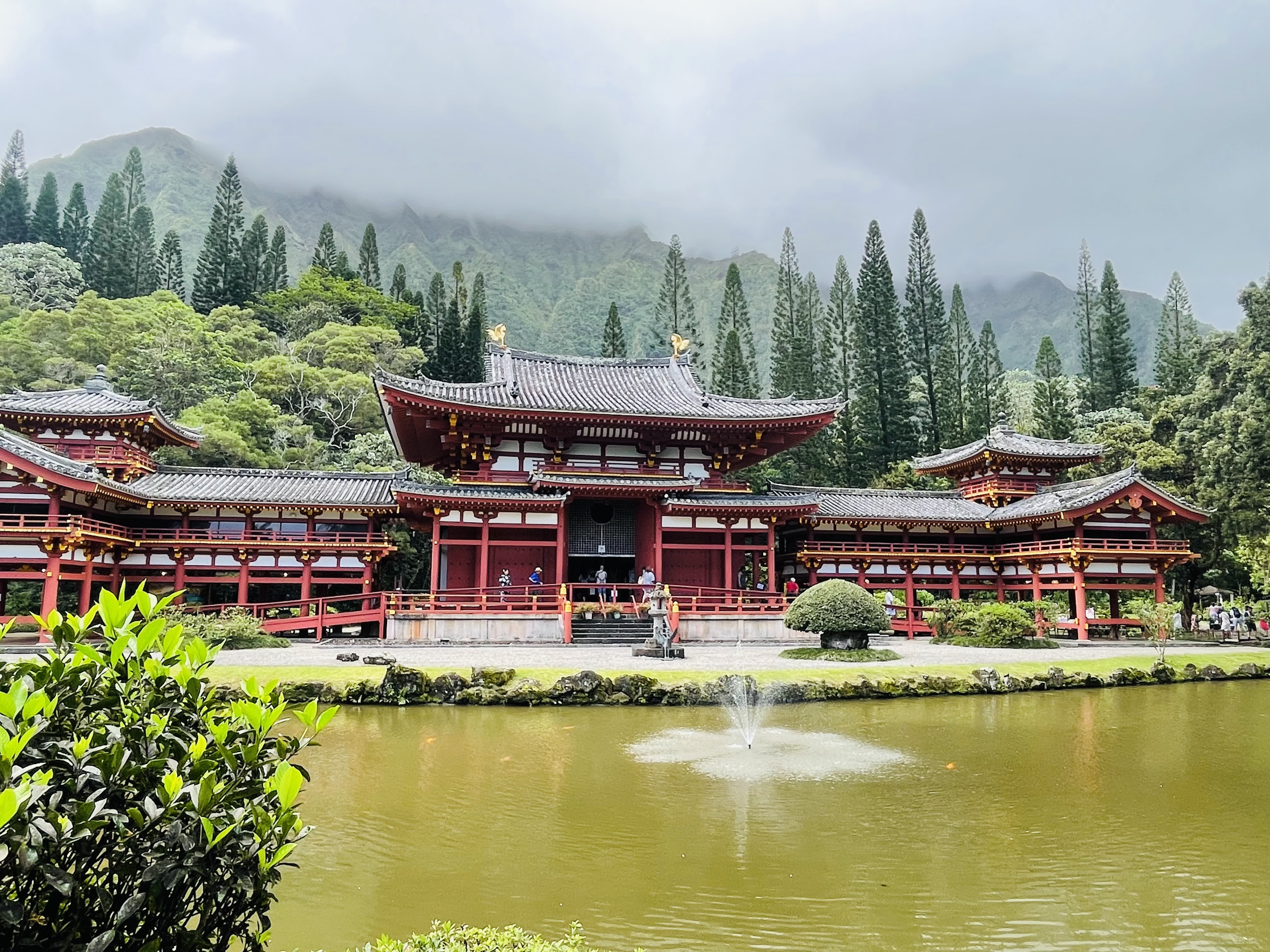 The Byodo-In Temple in Hawaii’s Ko’olau Mountains