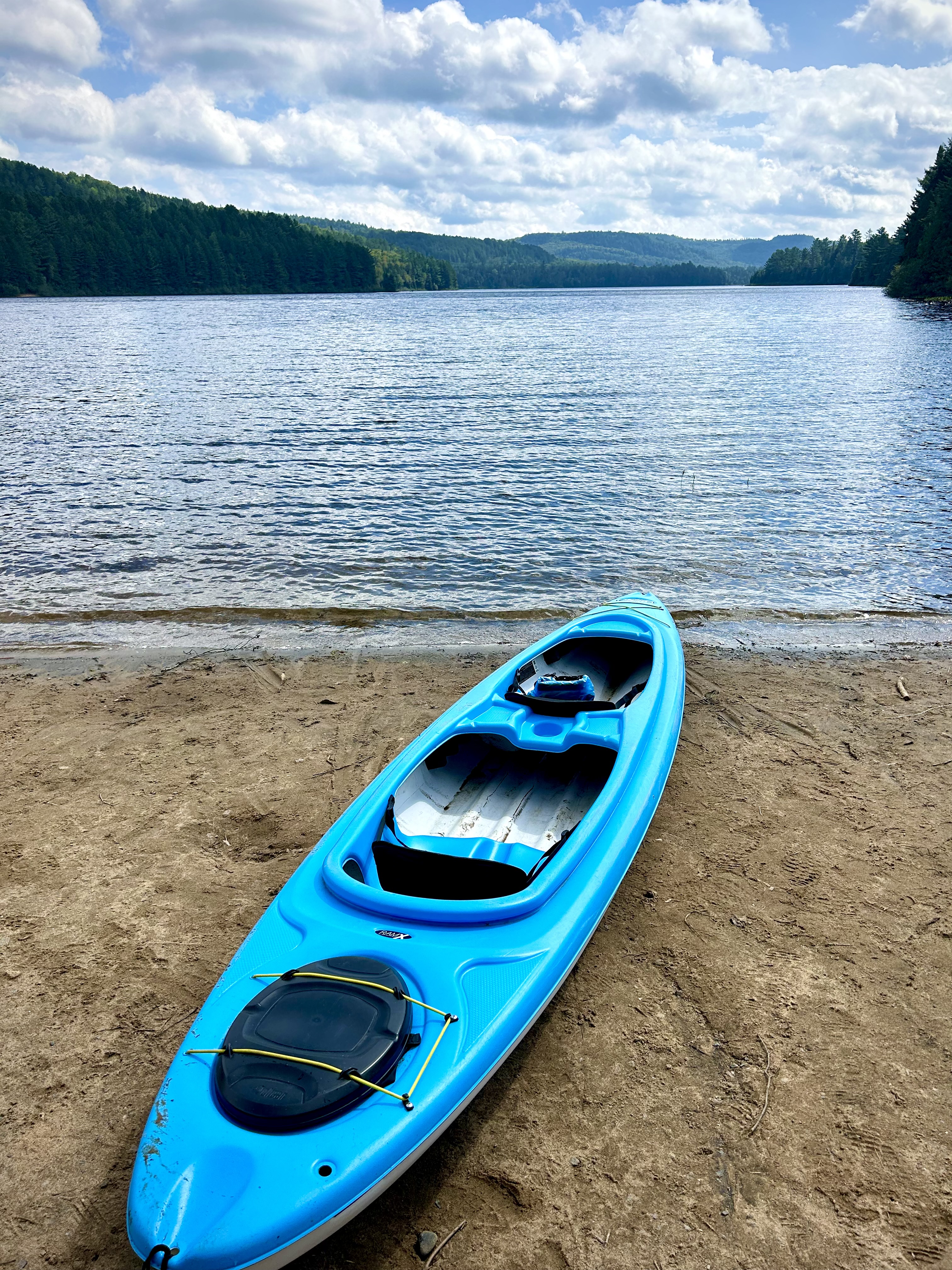 Kayaking To Waber Falls In La Mauricie National Park